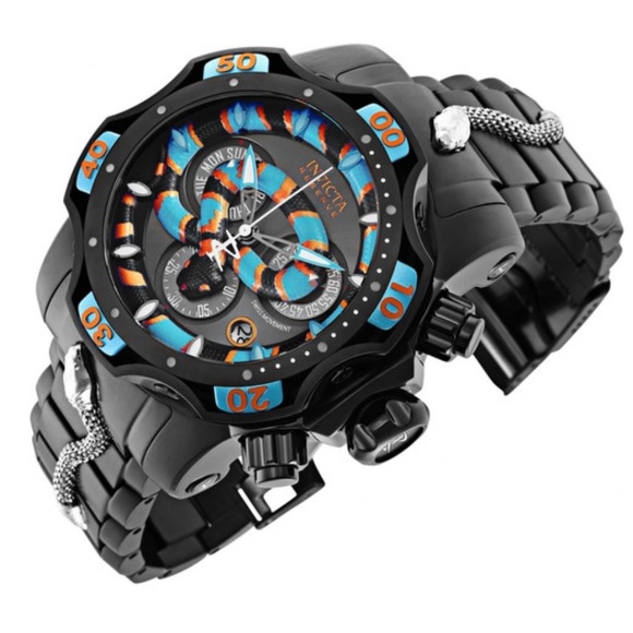 INVICTA Reserve Venom Snake Quartz Men's Watch - Picture 2 of 3